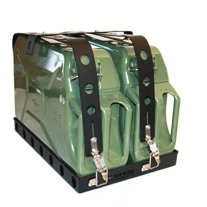 Doppelkanisterhalterung Aluminium für ENGAGE4X4 Dachträger