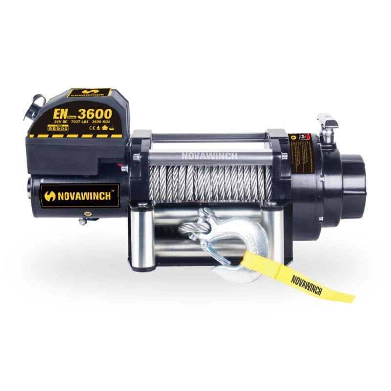 EN3600 Nova Winch Seilwinde für Abschleppfahrzeuge nach EN-14492-1 12 Volt 3600kg Zugkraft