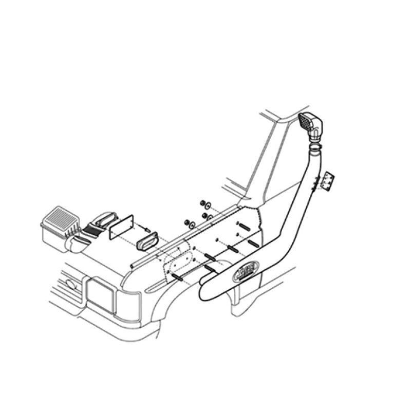 da3023_1 Land Rover Discovery 1 TDI ohne ABS Schnorchel