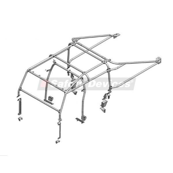 RBL2477 Außenkäfig für Land Rover Defender 130 ohne Teilegutachten