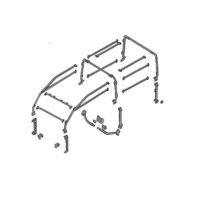 rbl1907SSS Überollkäfig für Defender HT 110er 3 Tür ohne Teilegutachten