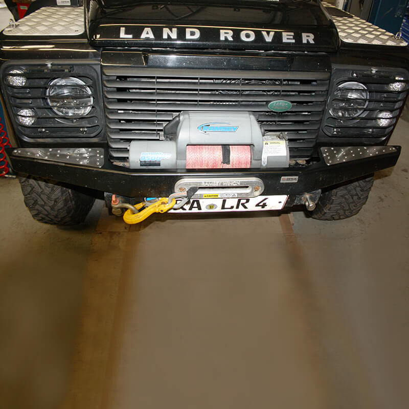 Auflage Fußtritt für Land Rover Defender Windenstoßstange von ENGAGE4X4