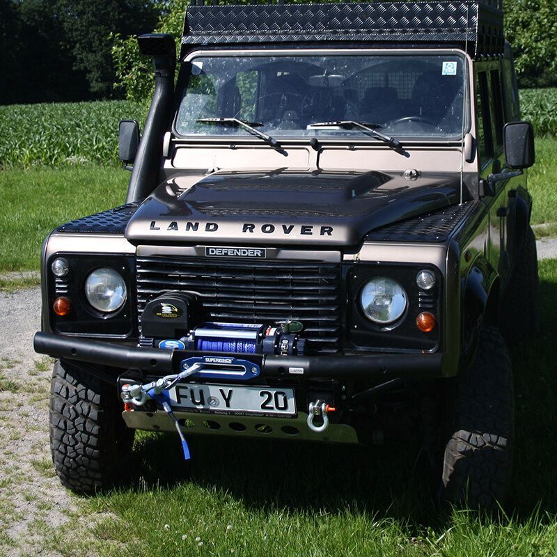 ENGAGE4X4 Rundrohr Seilwindenstossstange für Land Rover Defender
