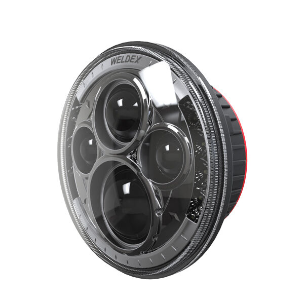 WDHL-7R7HL-black-LED-Scheinwerfer LED Hauptscheinwerfer Land Rover Defender PAR 7 Schwarz