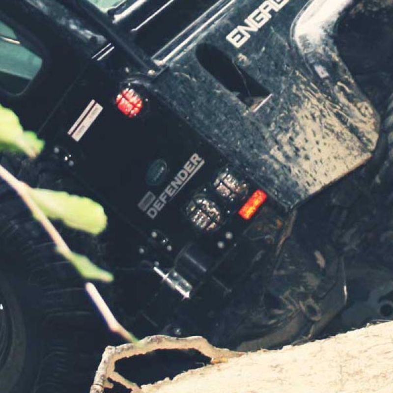 Lampenschutzgitter für die Heckbleuchtung des Land Rover Defender